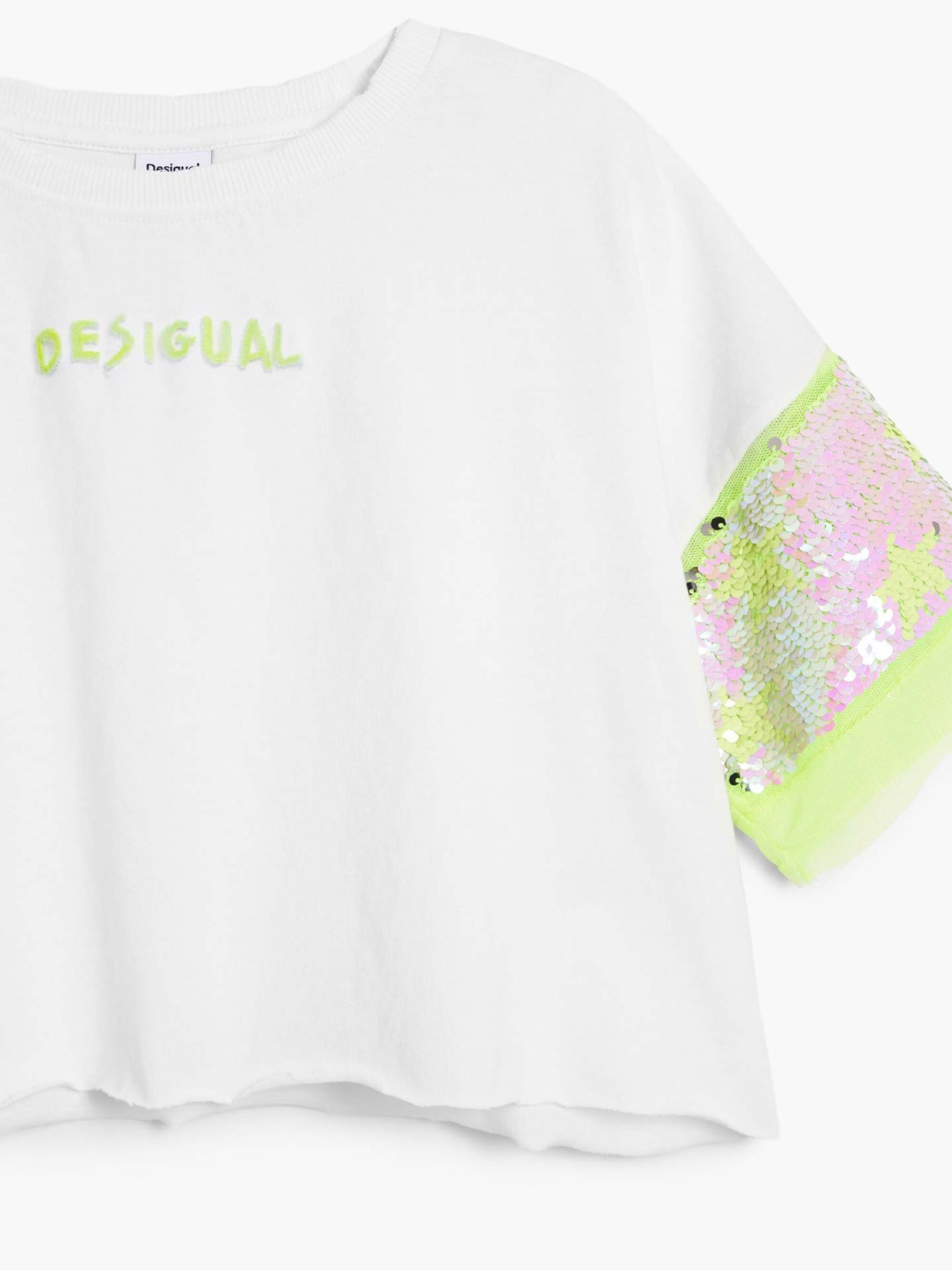 T-shirt Oversized com Lantejoulas