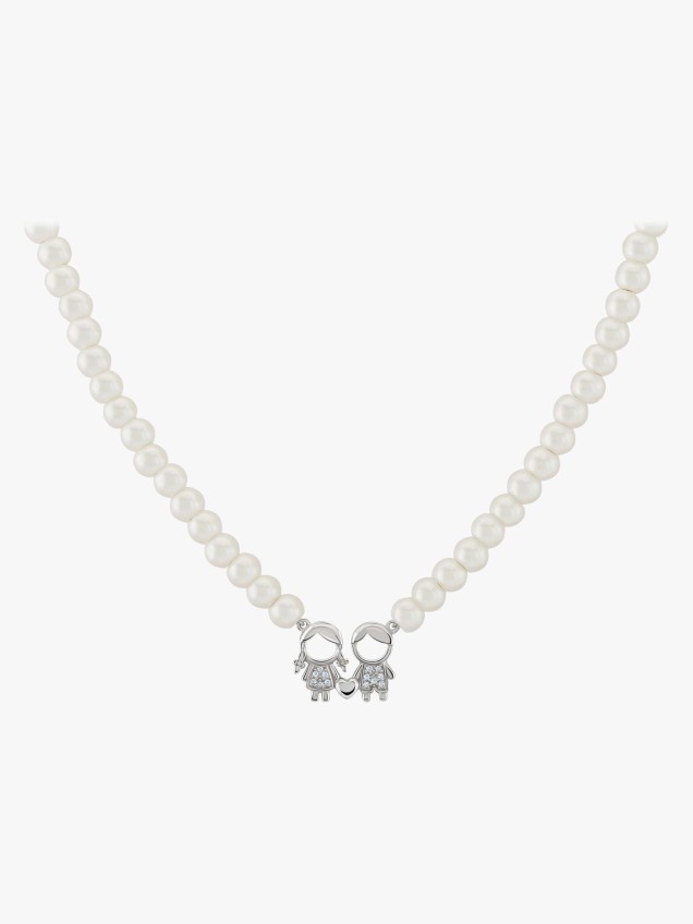 Colar Pérolas Mum Menina & Menino