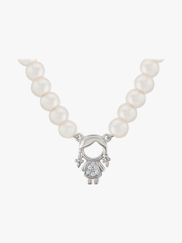 Colar Pérolas Mum Menina