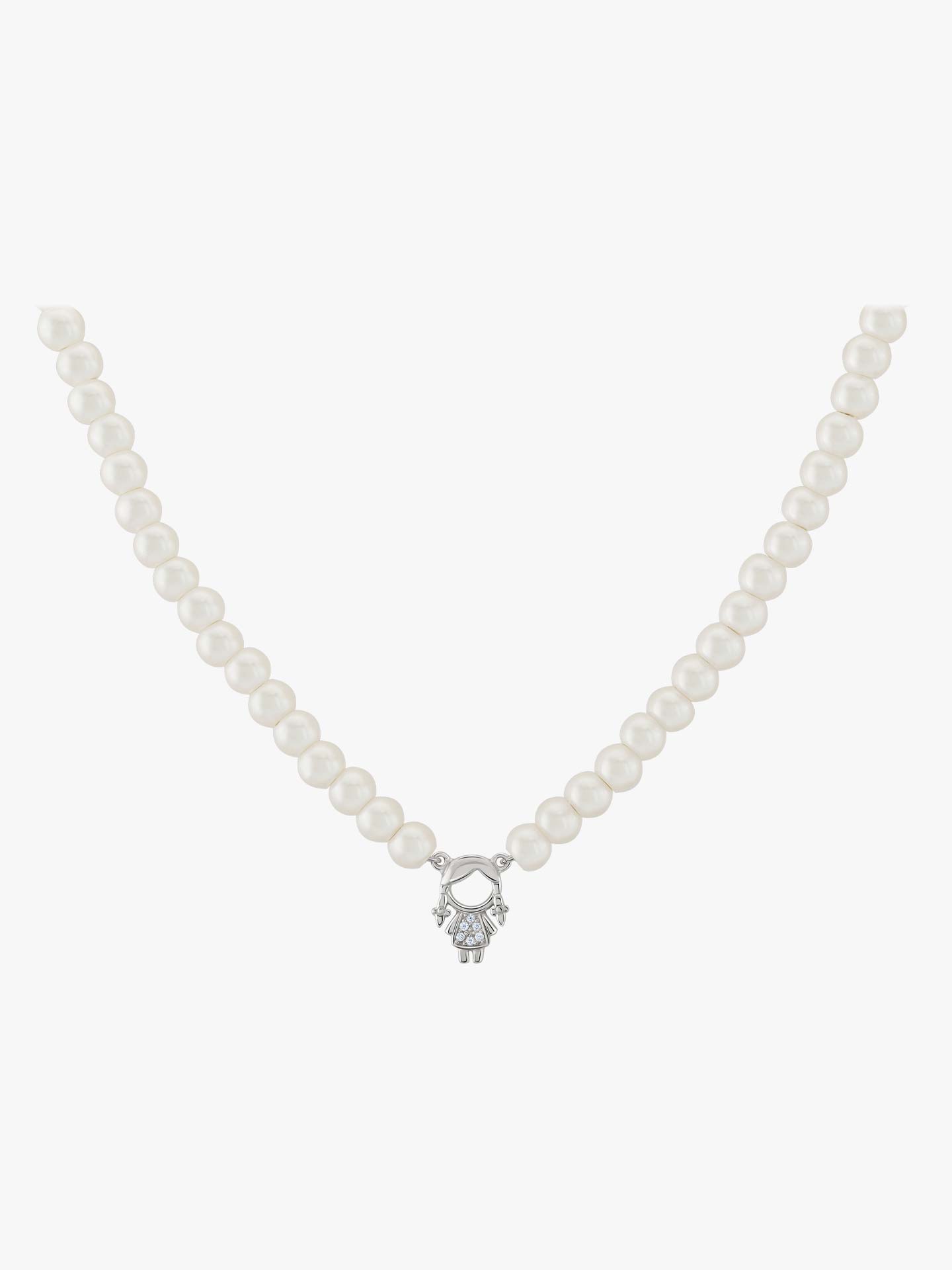 Colar Pérolas Mum Menina