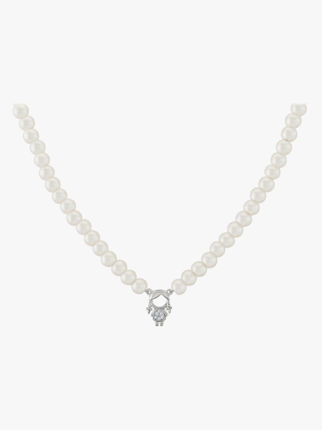 Colar Pérolas Mum Menina