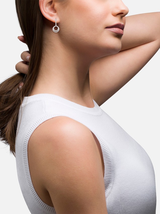 Brincos Classy Two Circles