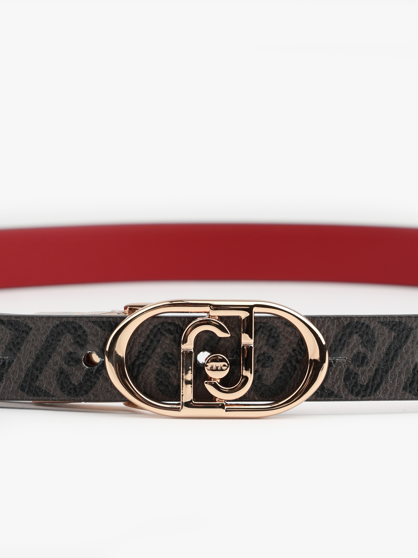 Cinto Reversível com Padrão Monograma