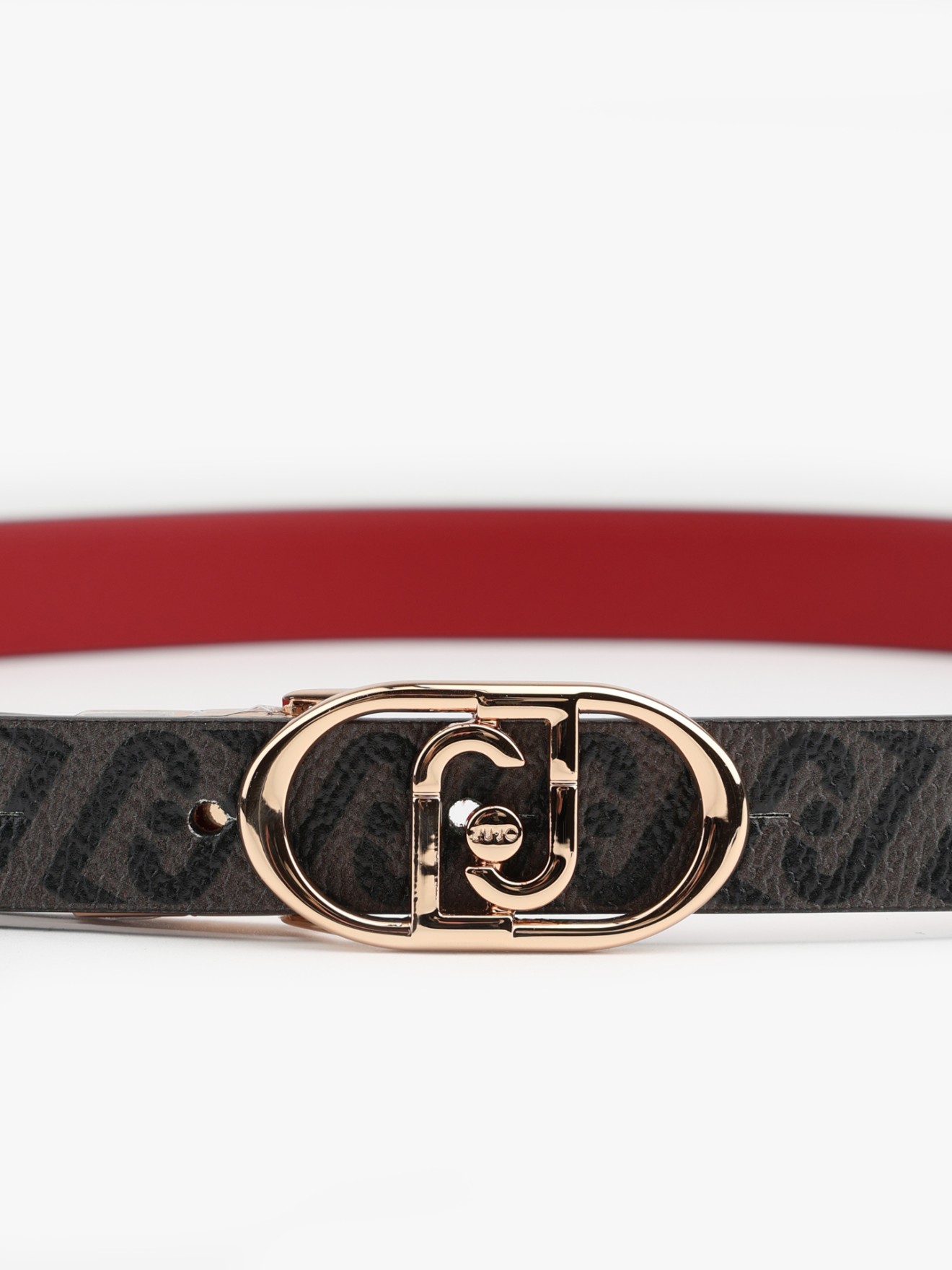 Cinto Revers�vel com Padr�o Monograma