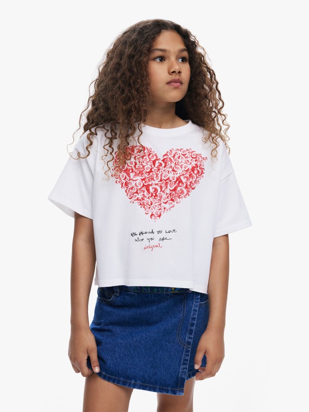 T-shirt Oversized com Estampado