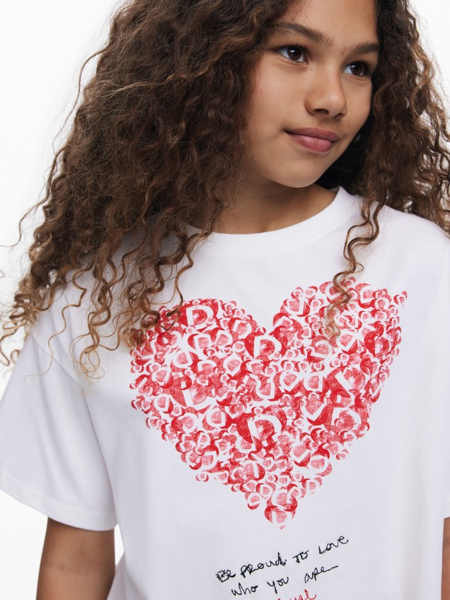 T-shirt Oversized com Estampado