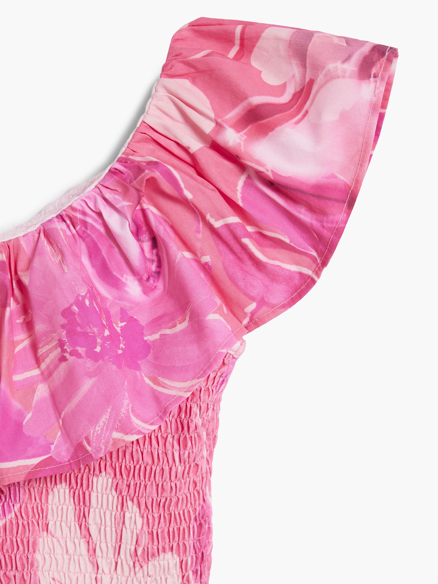 Blusa Crop Assimétrica com Folho