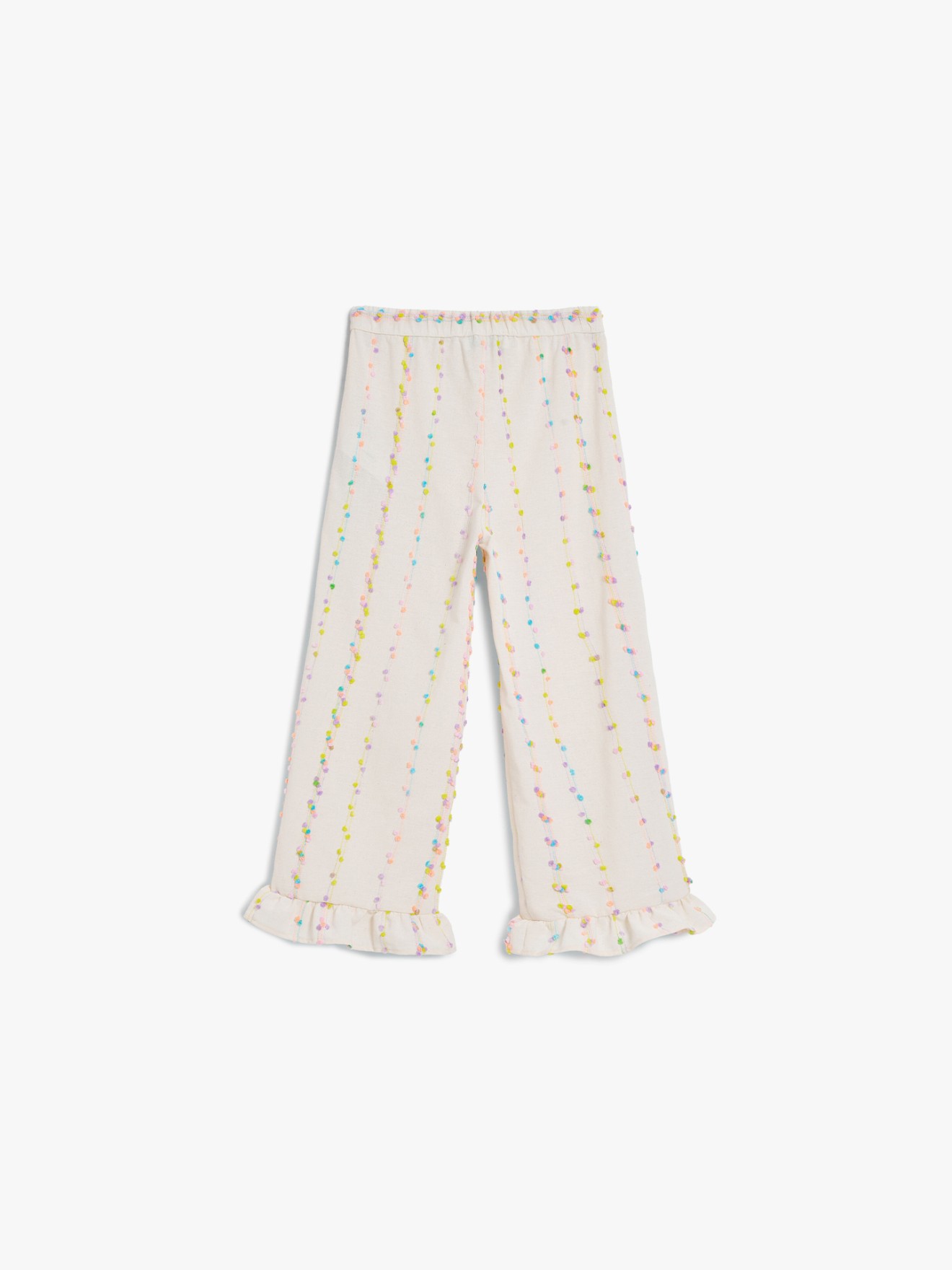 Cal�as Largas com Pompons Bordados