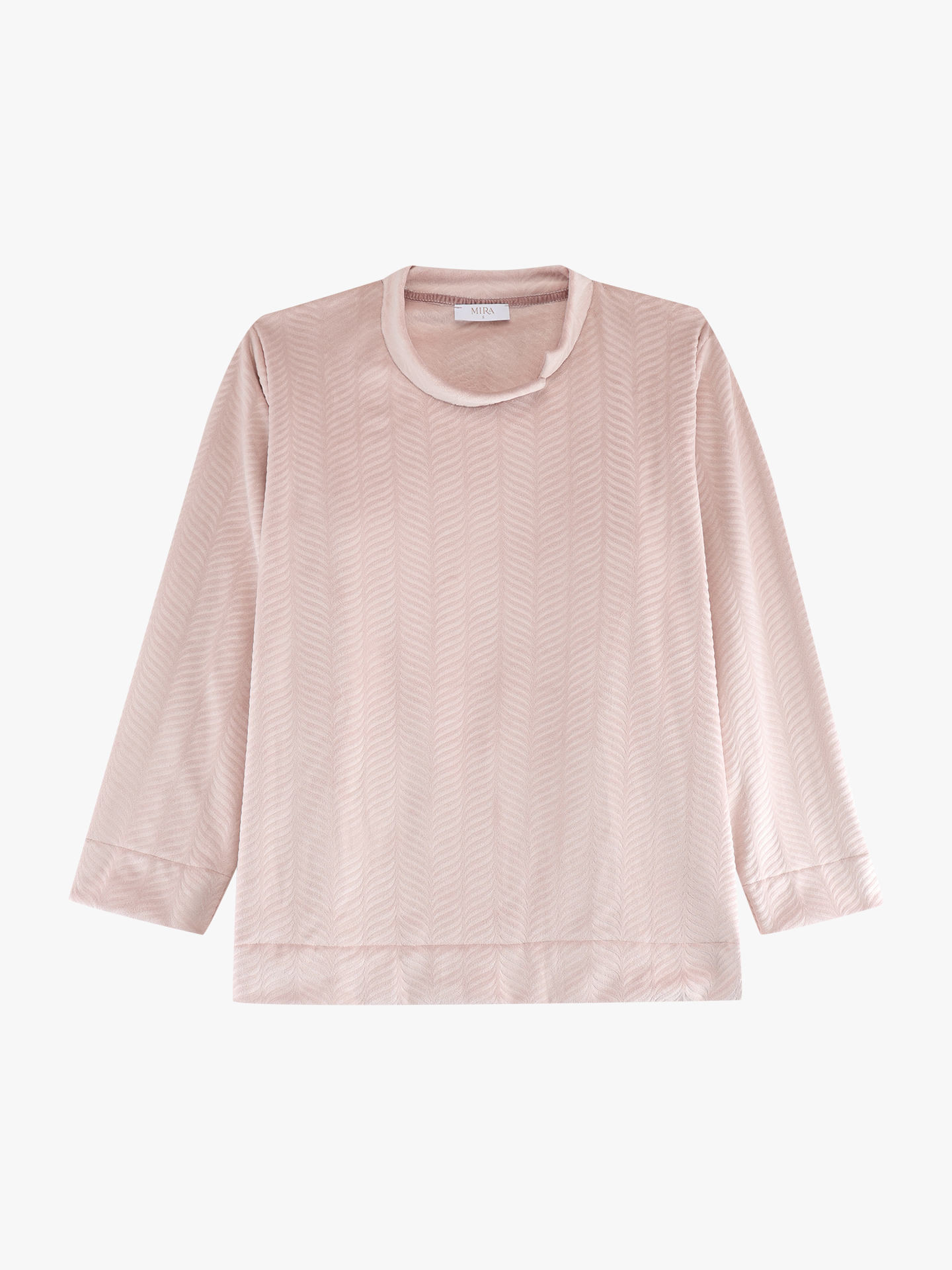 Pijama de Veludo com Textura em Espinha