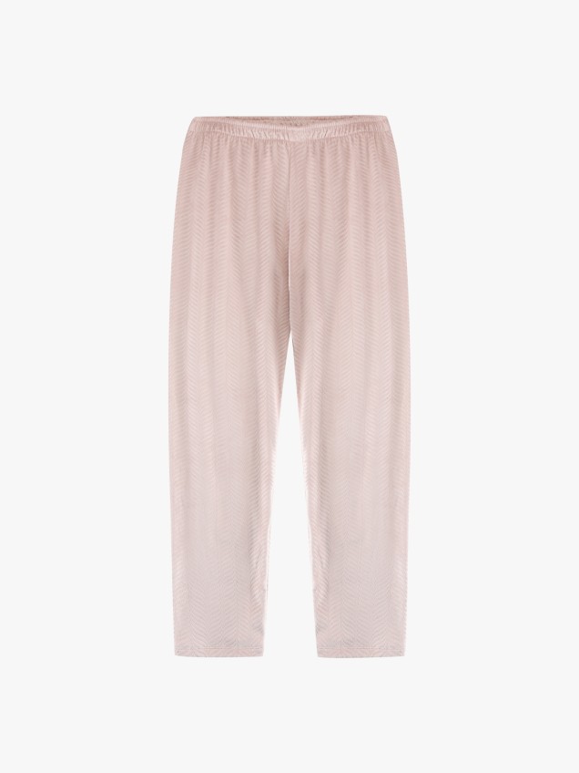 Pijama de Veludo com Textura em Espinha