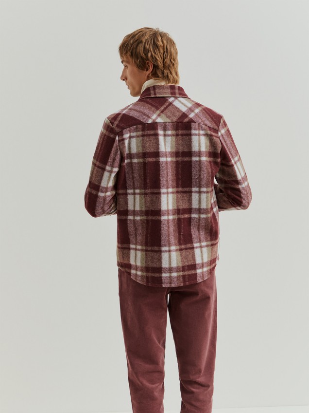 Sobrecamisa de Flanela com Padrão Xadrez