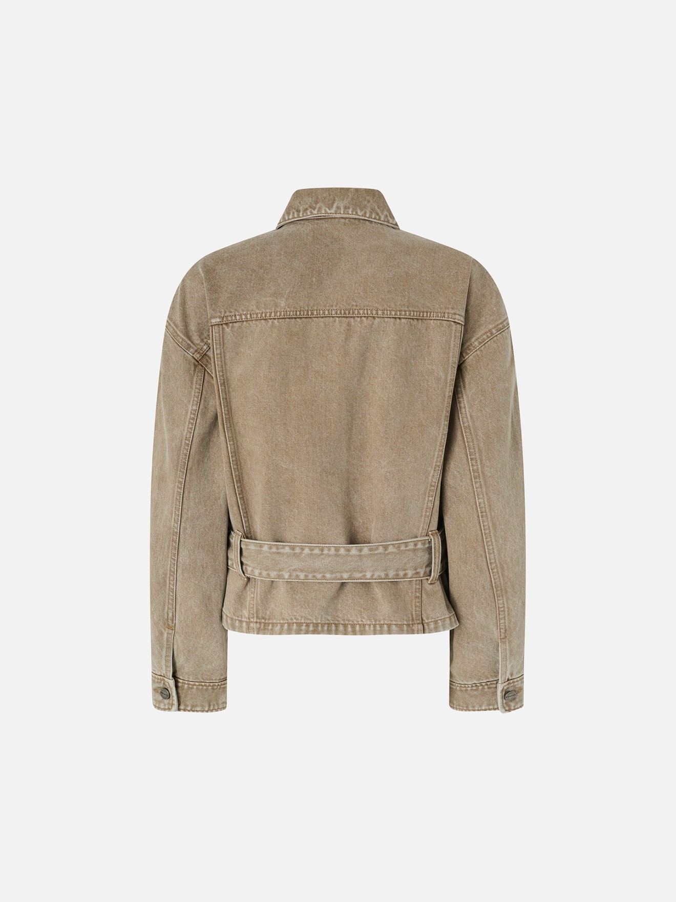 Casaco de Ganga com Bordados de Pedraria