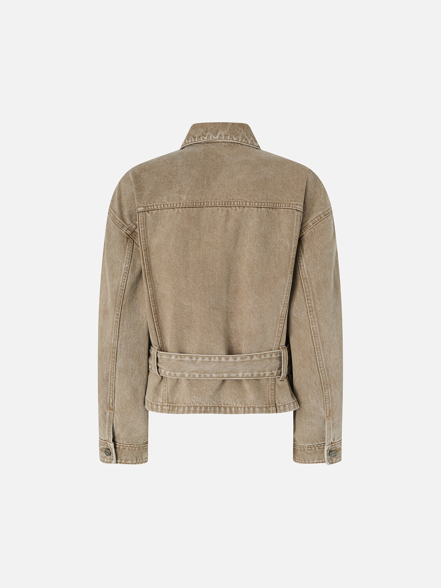 Casaco de Ganga com Bordados de Pedraria