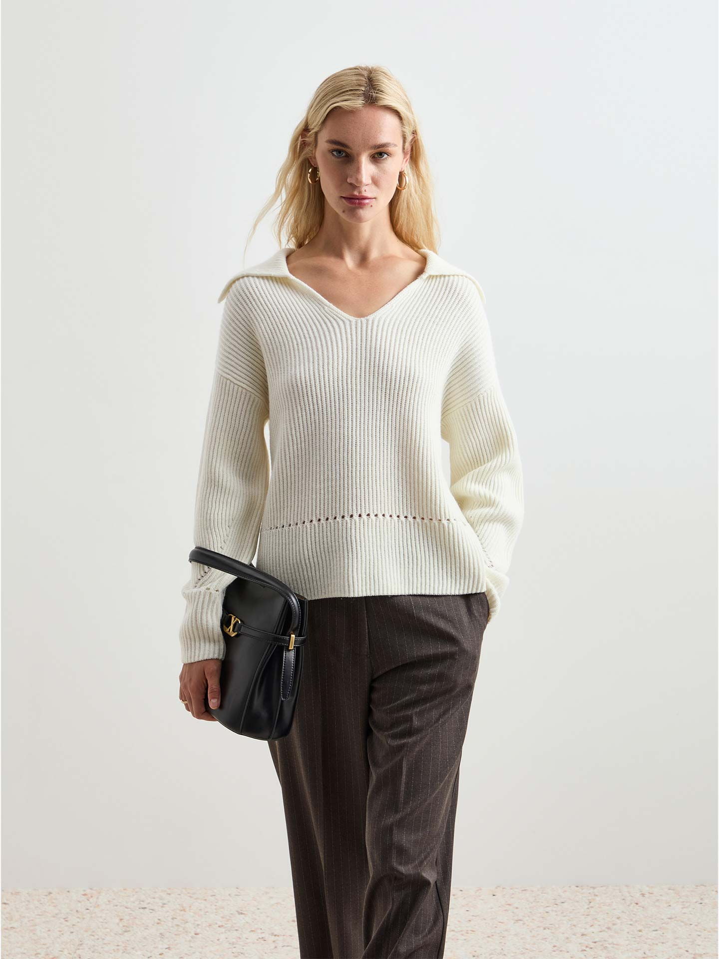 Camisola de Malha Canelada