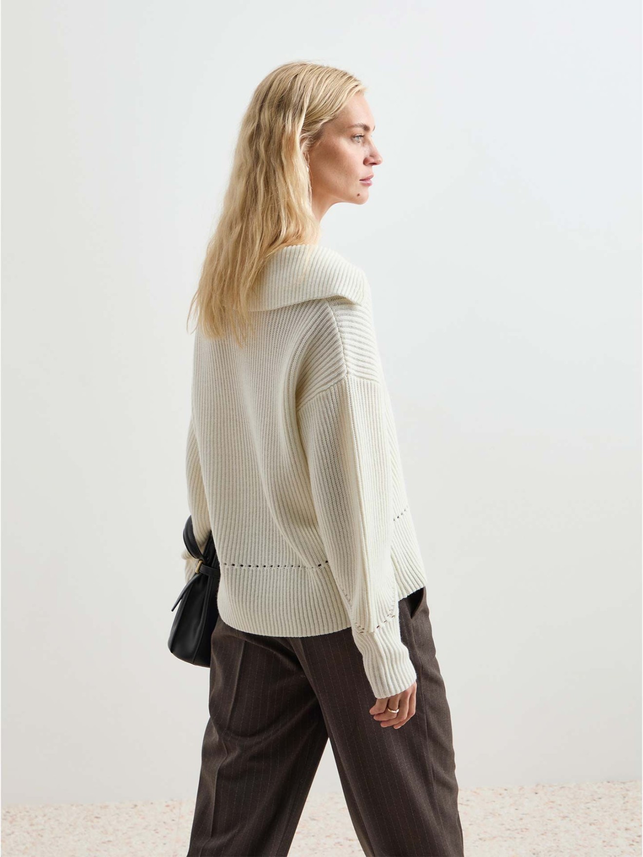 Camisola de Malha Canelada