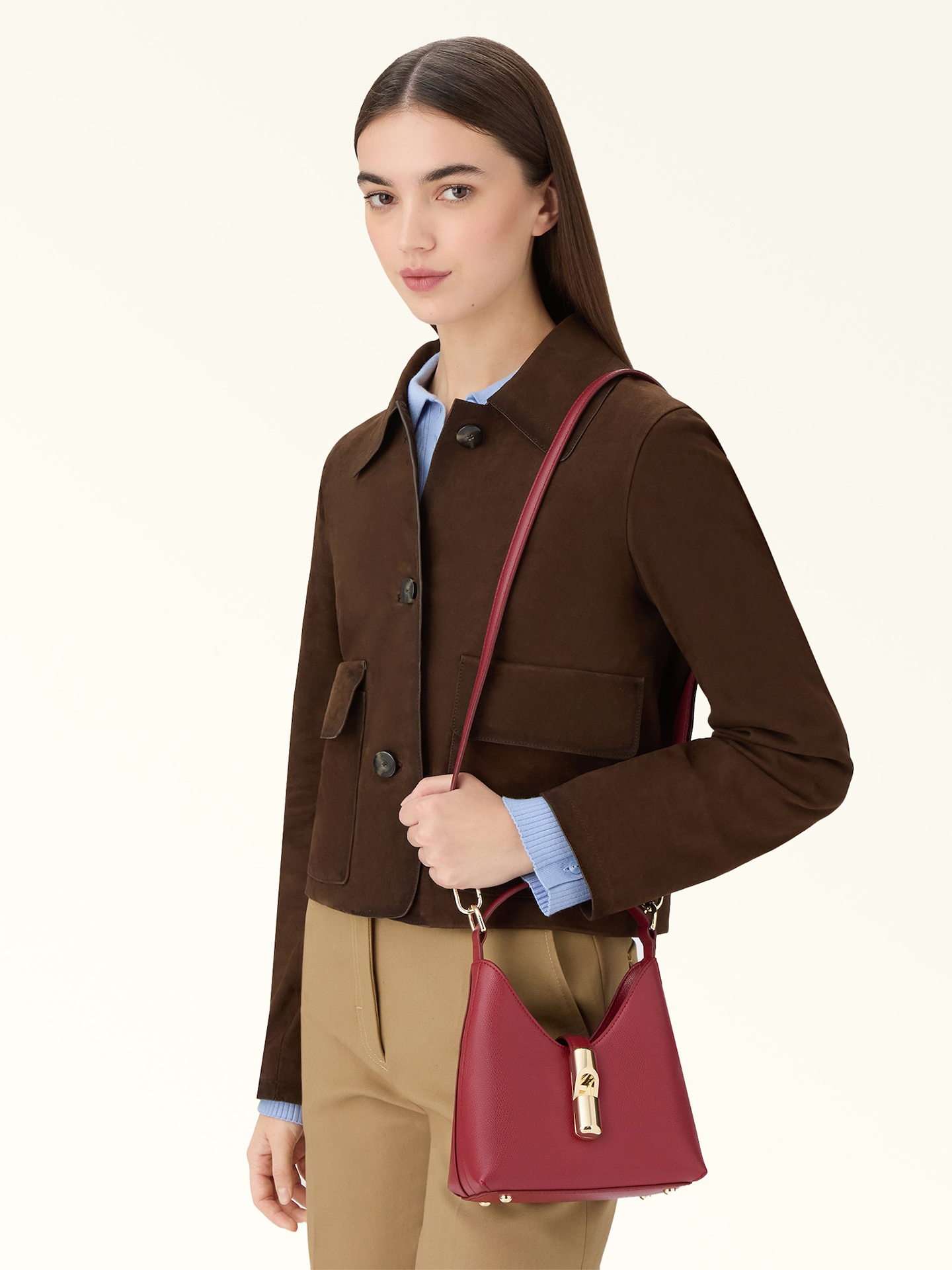 Mala Hobo Mini Iride em Pele