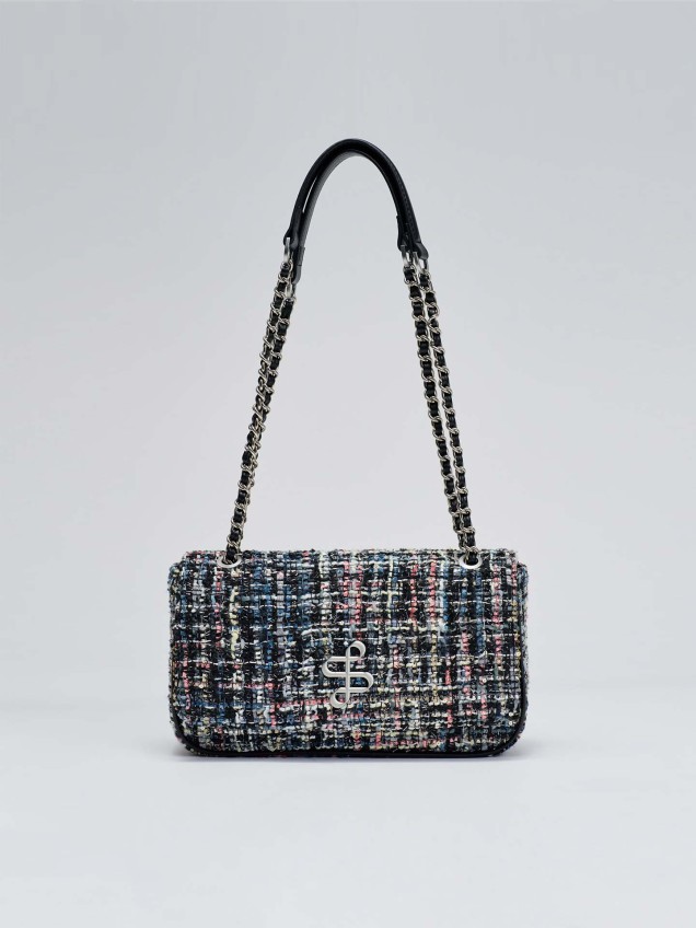 Mala de Ombro em Tweed