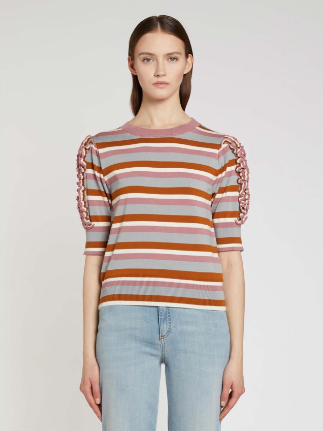 Camisola de Malha �s Riscas MLSREFOLO