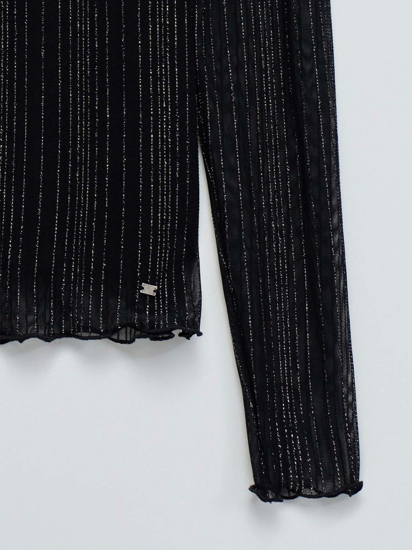 Camisola de Tule com Fios Lurex