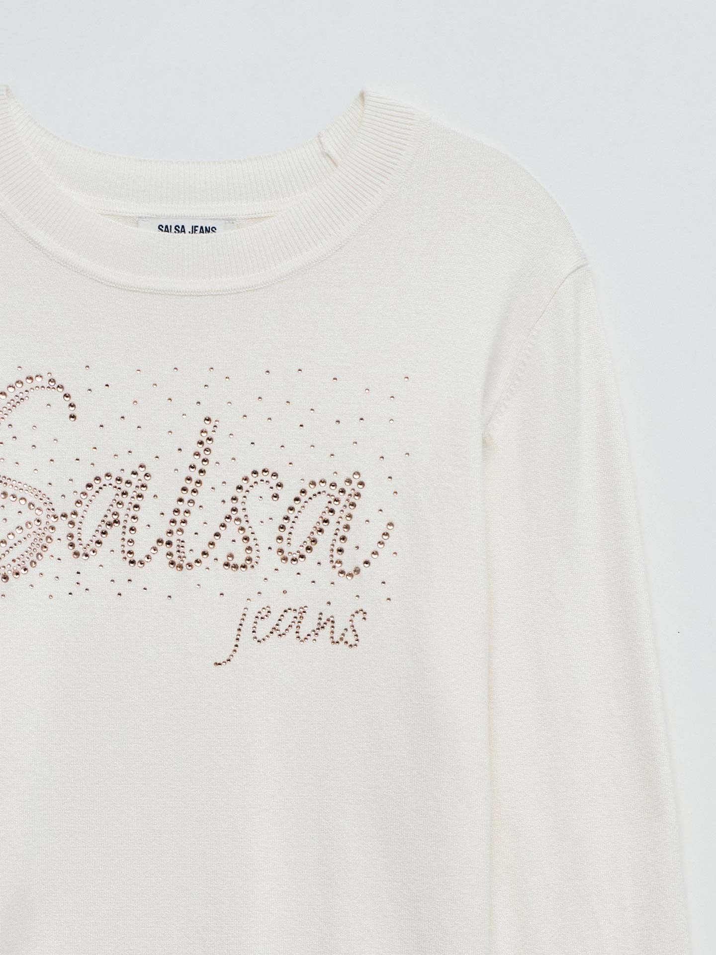 Camisola de Malha Slim Fit com Aplicações