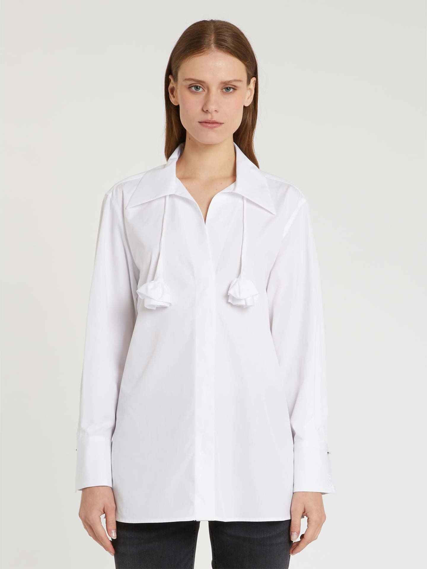 Camisa com Aplique de Pescoço MLSTABARIN