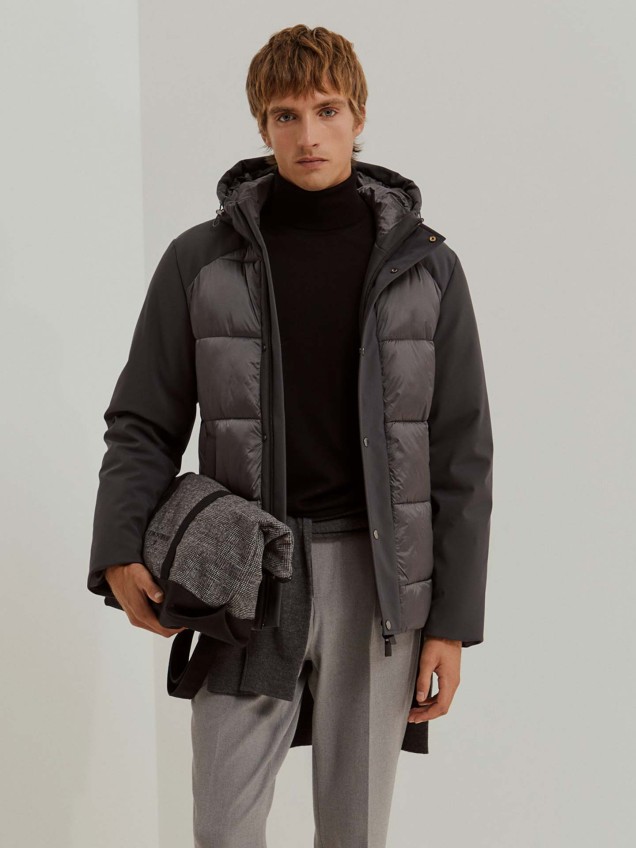 Blusão Acolchoado com Capuz