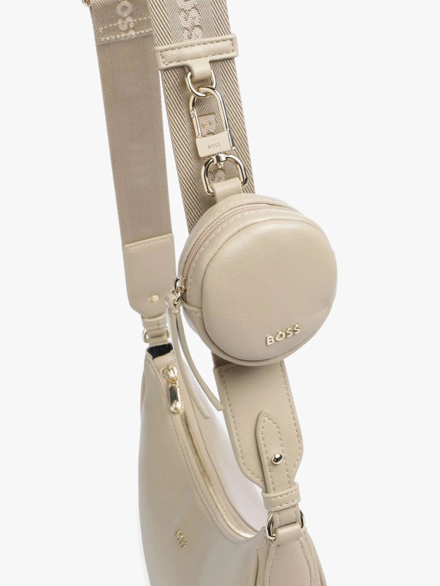 Mala de Ombro Meia-Lua com Bolsa Amovível