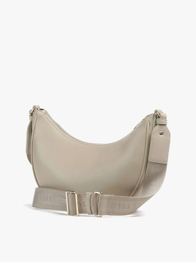 Mala de Ombro Meia-Lua com Bolsa Amovível