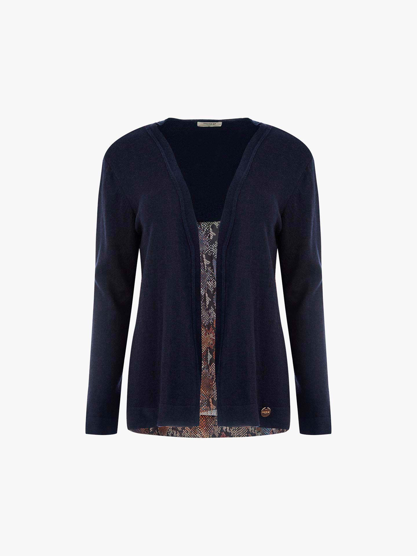 Casaco de malha combinado