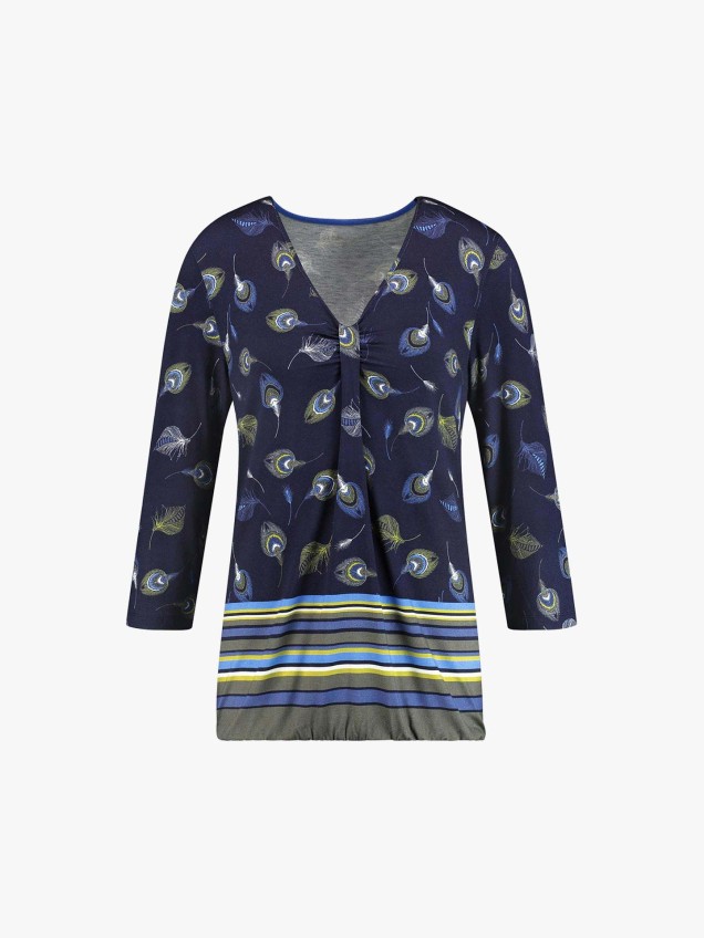 Blusa efeito drapeado