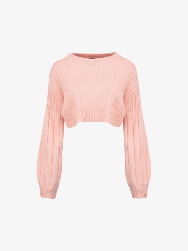 Camisola de Malha Cropped