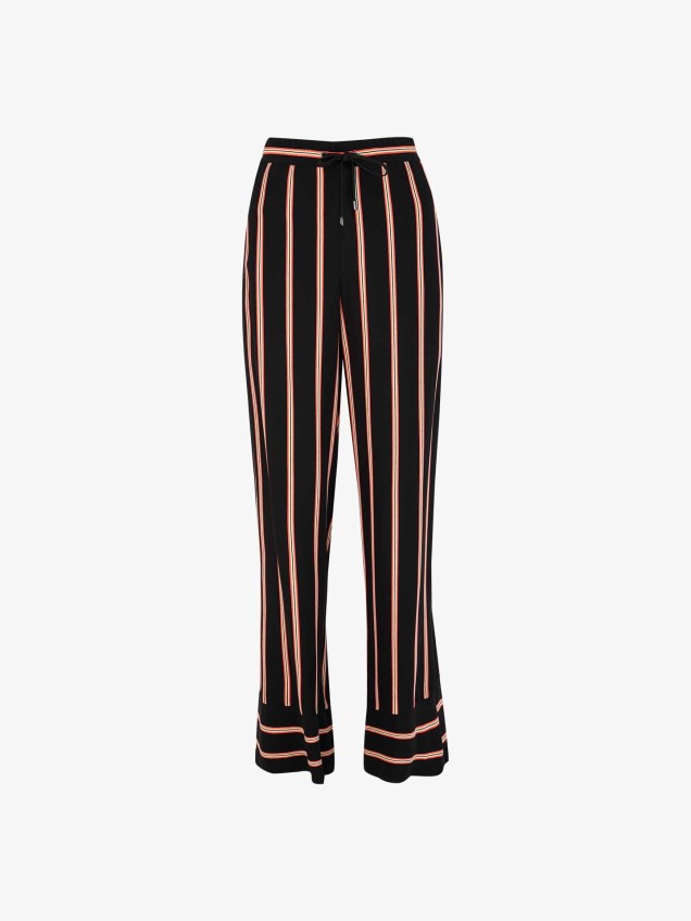 Calças Fluidas às Riscas