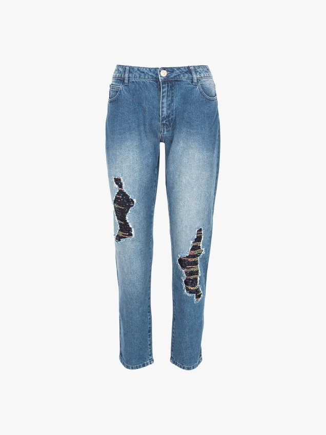 Cal�as de ganga com rasg�es