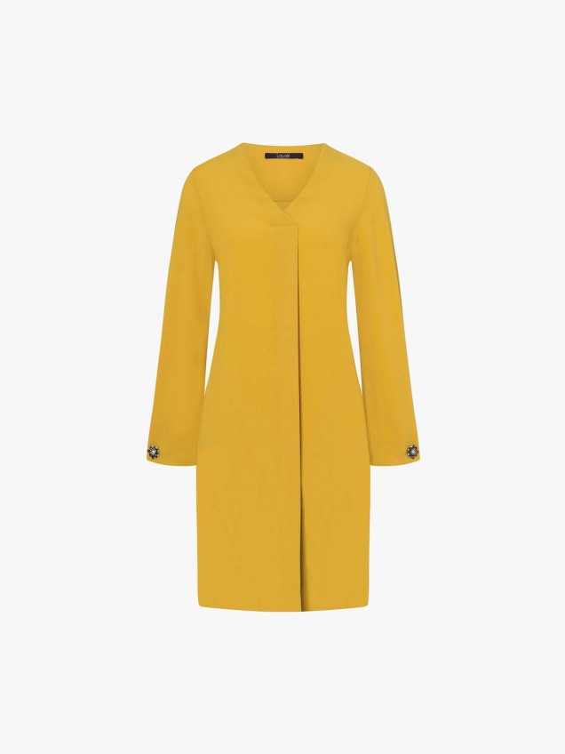 Vestido mangas evas�