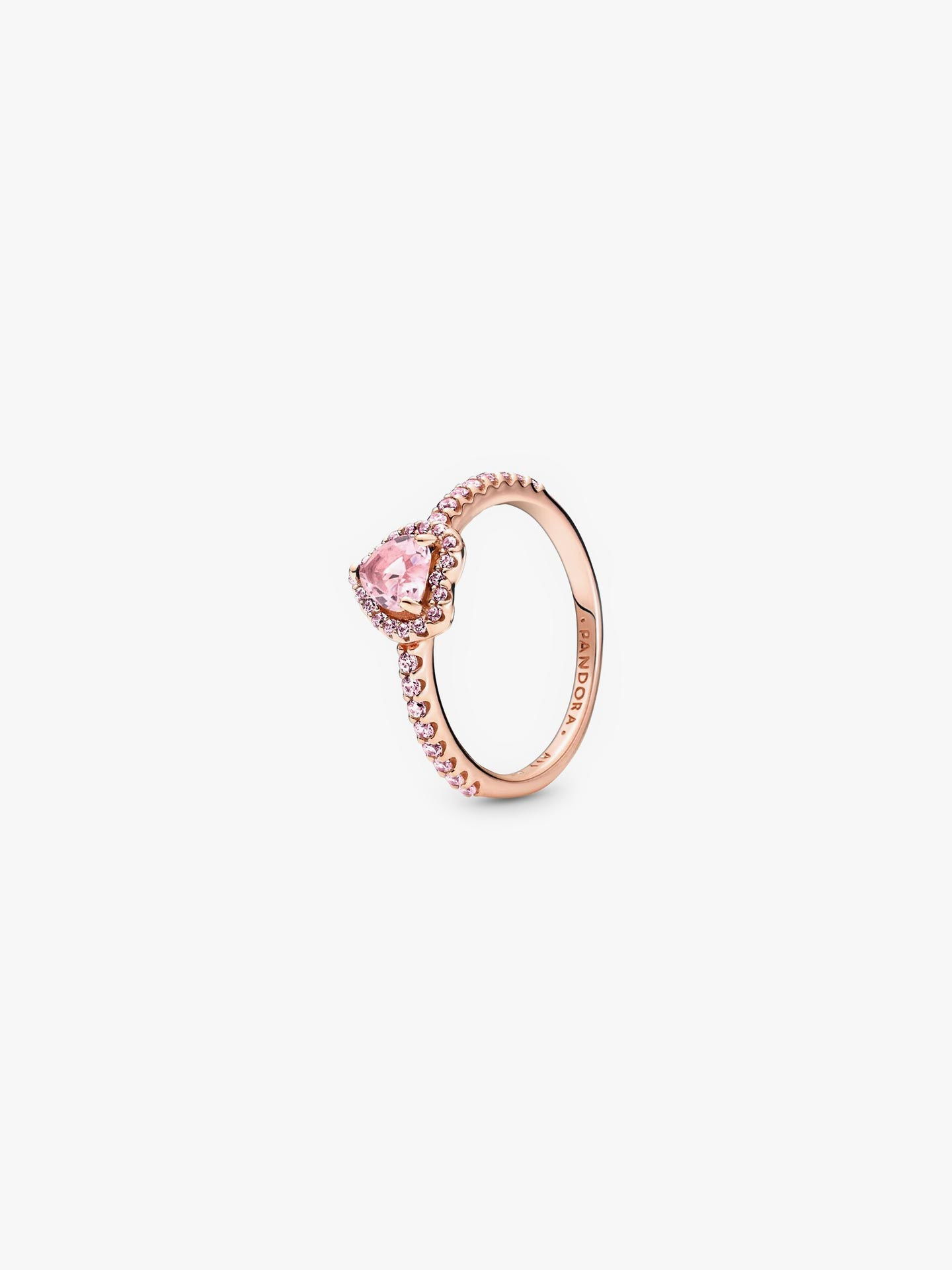 Anel Sparkling Elevated Heart