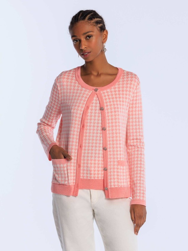 Conjunto Casaco e T-Shirt de Malha