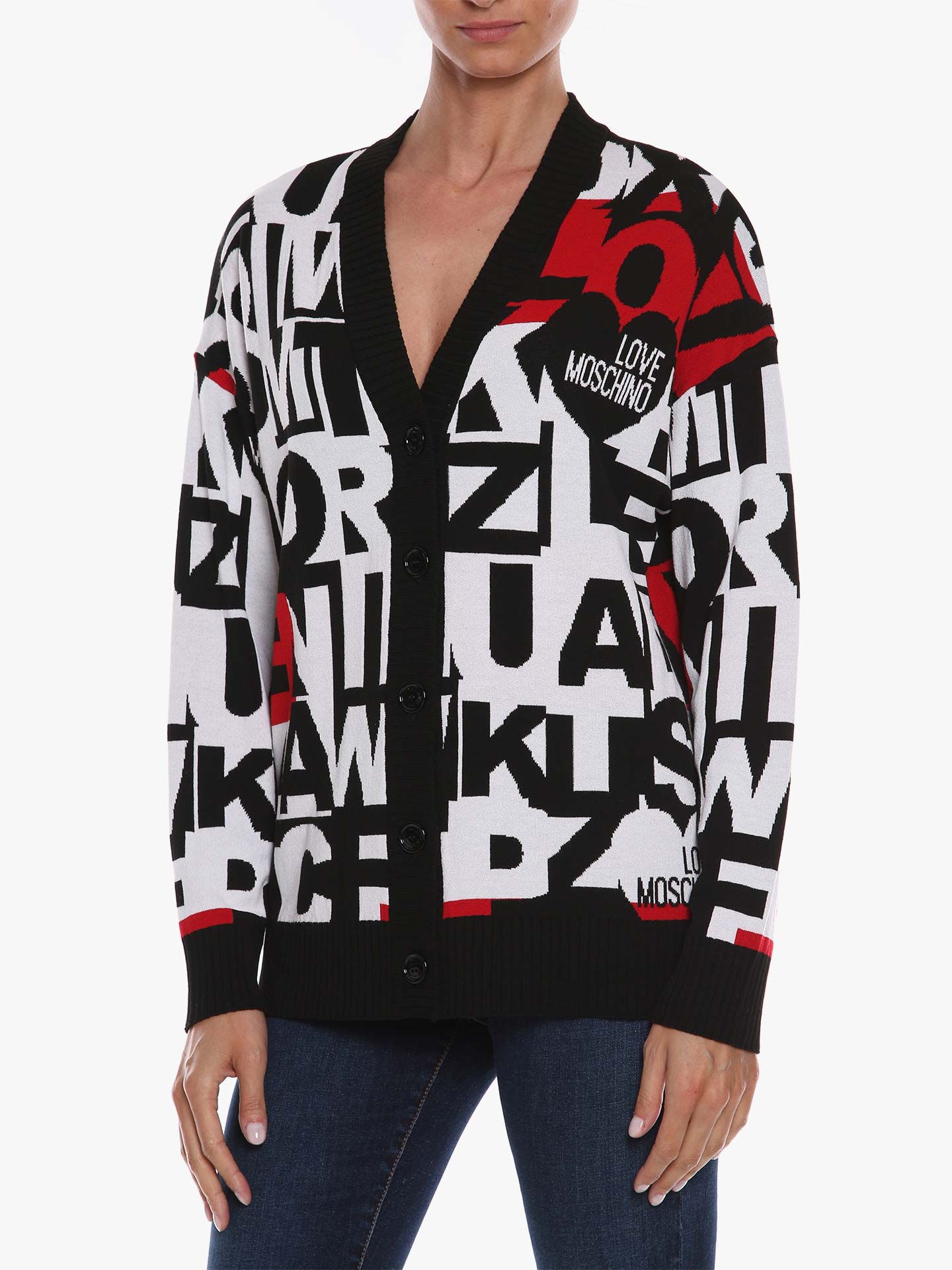 Cardigan com Padrão