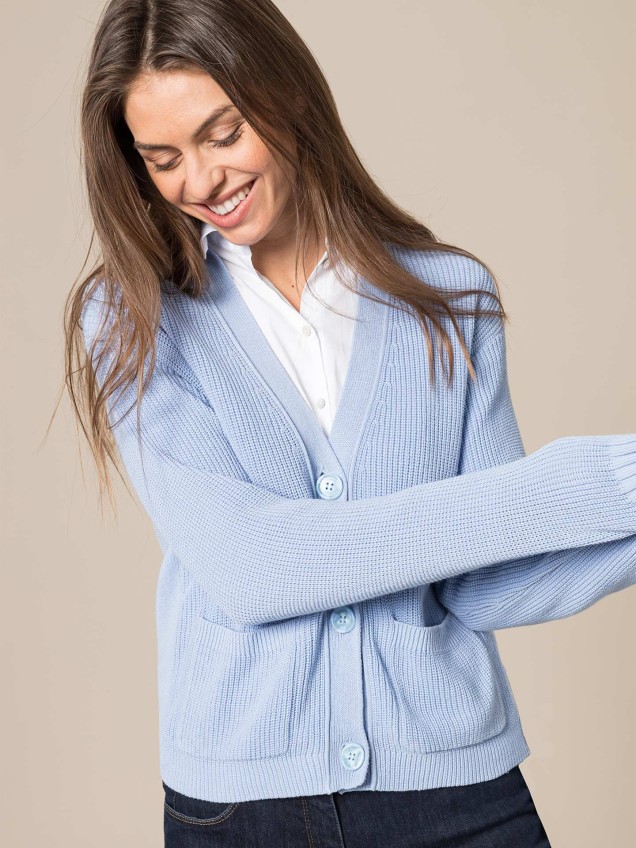 Cardigan Canelado