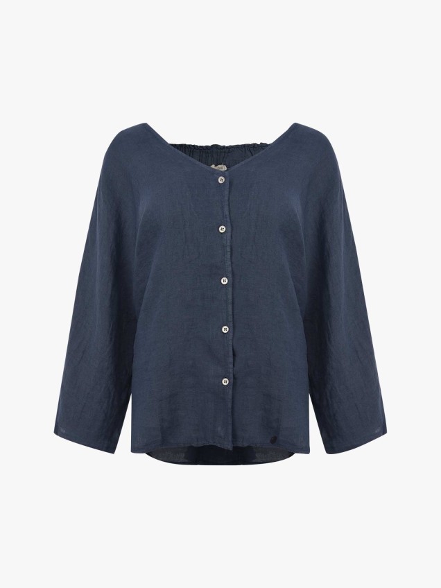 T�nica de Linho Abotoada