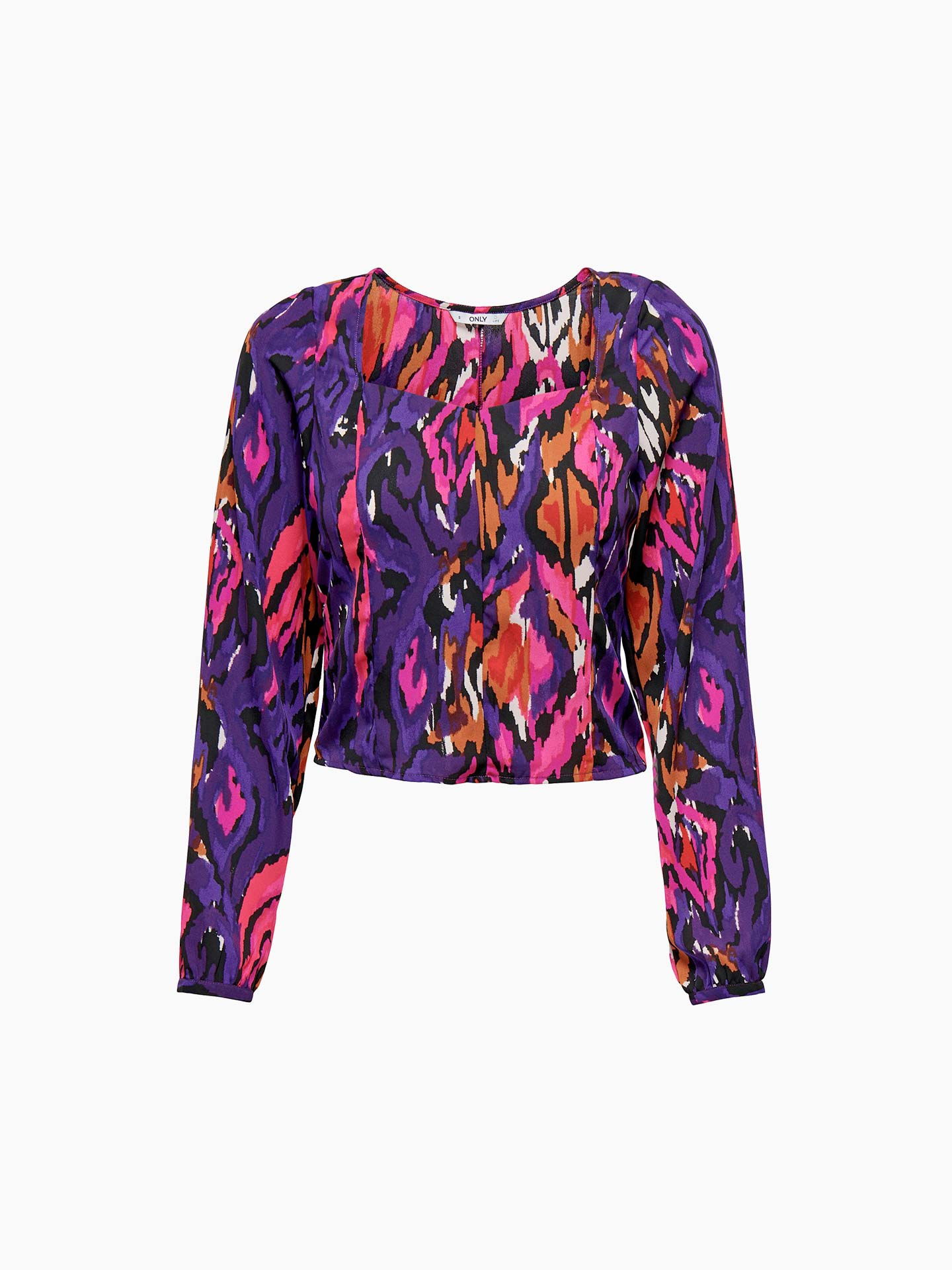 Camisola Cropped Fit com Padr�o