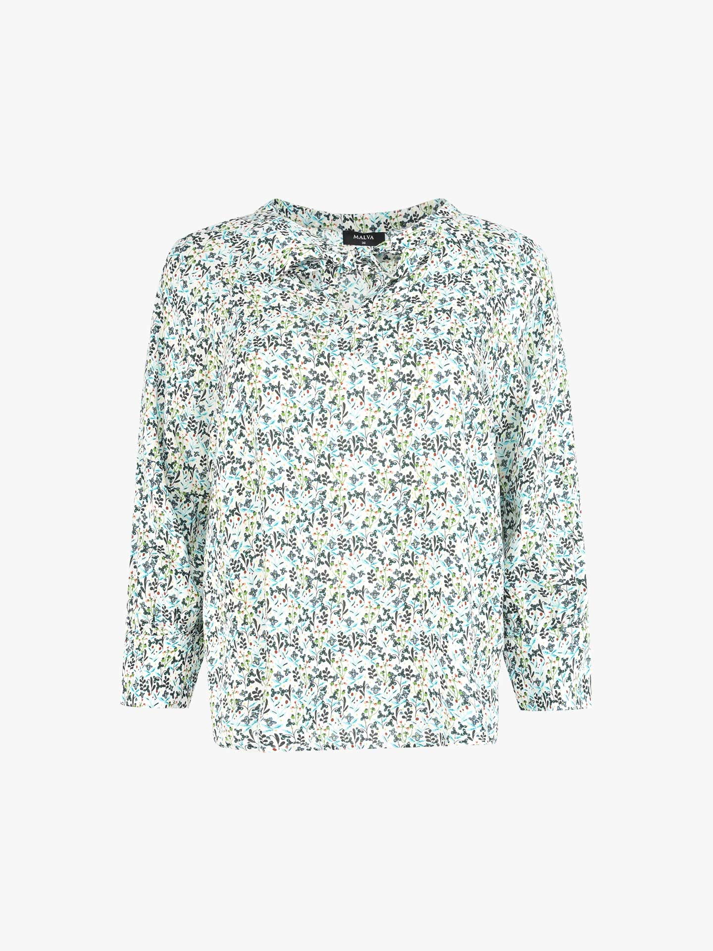 Blusa Floral com La�ada