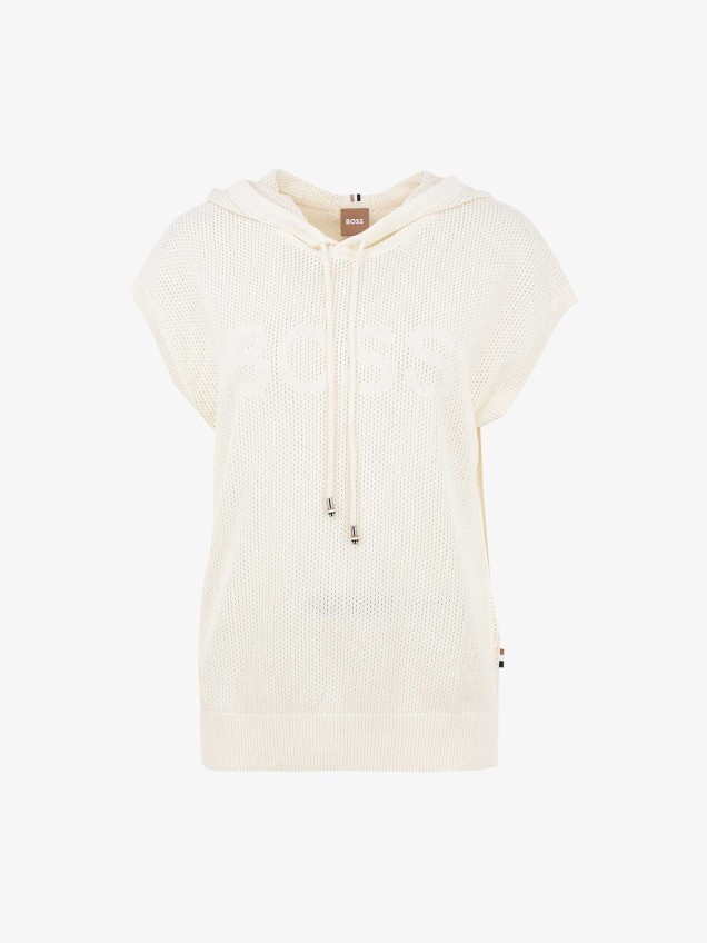 Sweatshirt em Malha Perfurada