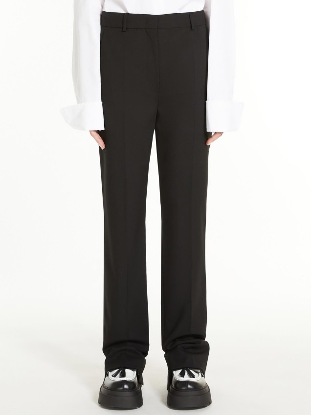 Calças de Lã Slim Fit