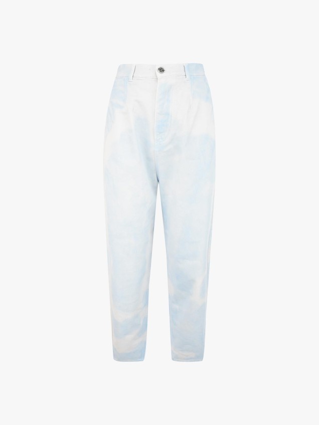 Cal�as de Ganga Cropped Tie-Dye