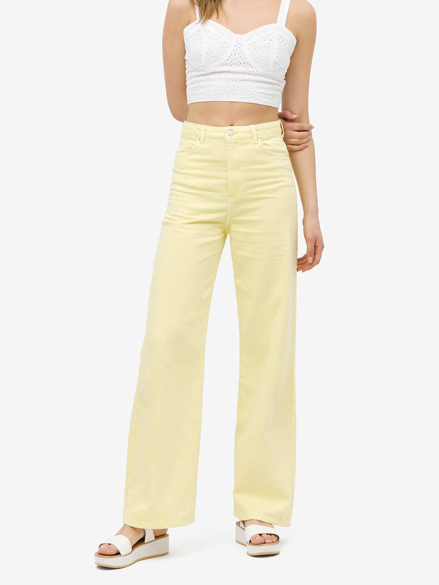 Cal�as de Ganga Wid Leg High Waist