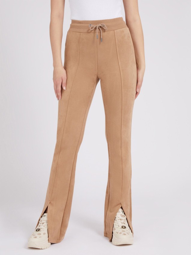 Calças Pele de Pêssego Flared Fit