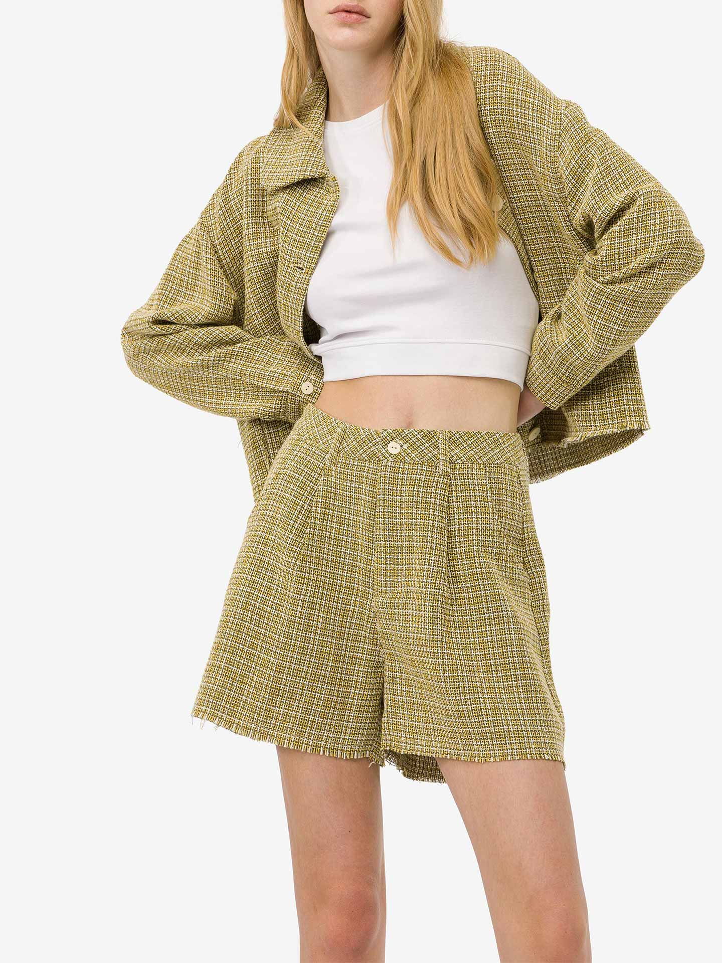 Calções Tweed