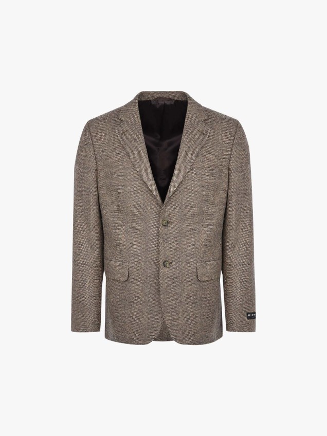 Blazer de Lã com Padrão