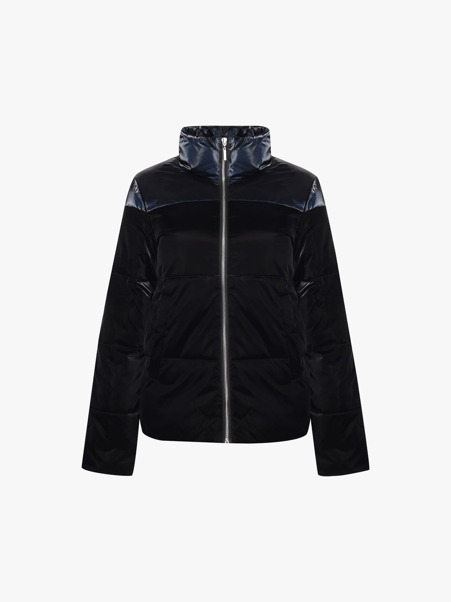 Blus�o Acolchoado Efeito Vinil