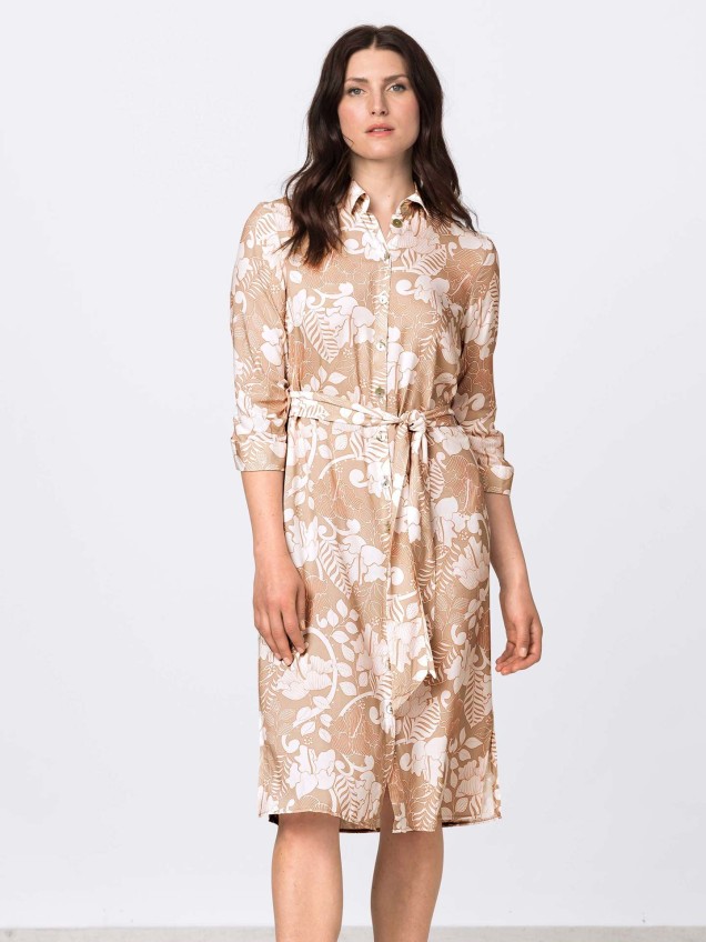 Vestido Camiseiro Midi com Laada